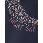 Marchio Amazon - Iris & Lilly Camicia da Notte a Manica Lunga in Cotone Jersey Donna, Blu (Night Sky), XS, Label: XS