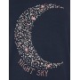 Marchio Amazon - Iris & Lilly Camicia da Notte a Manica Lunga in Cotone Jersey Donna, Blu (Night Sky), XS, Label: XS