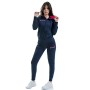 givova TR028, Tuta Unisex – Adulto, Blu/Fuxia, M