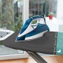 Vileda Asse da Stiro Park&Go, con Poggiaferro, Regolabile in Altezza, Imbottita, Resistente, in Metallo, Azzurro/Grigio, 168.5 x