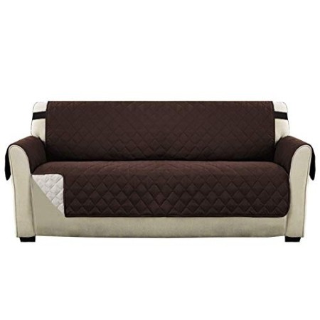 H.VERSAILTEX Copridivano 3 Posti Impermeabile Divano Protector Mobili Coperture su Due Lati per Cani/Gatti Letto con Divano Slip