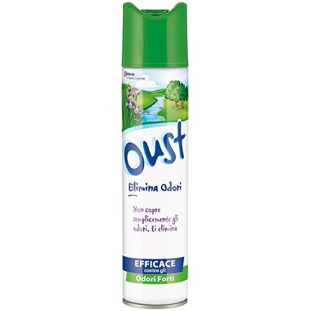 Oust Elimina Odori, Assorbiodori Spray, Efficace Contro gli Odori Forti, 1 Confezione da 300 ml