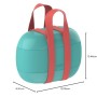 Alessi Food à Porter,  Lunch Box a Tre Scomparti in Resina Termoplastica, Azzurro