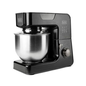 Black+Decker BXKM1000E - Impastatrice planetaria. Ciotola in acciaio inossidabile da 5,2 L .8 velocità + funzione Turbo. Coperc