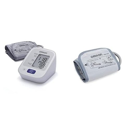 OMRON Healthcare M2 Misuratore di Pressione Sanguigna e Polso da Braccio, Bracciale 22-32 cm, Schermo Grande e Leggibile, indica