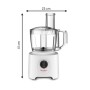 Moulinex FP244110 - Robot da cucina multifunzione, 2,4 l, 5 accessori, 20 funzioni, 700W, Bianco