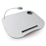Relaxdays 10012569 Tavolino per Il Computer, Grigio, 44x34x5 cm
