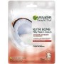 Garnier Maschera in Tessuto Nutriente Illuminante Nutribomb, Adatto per Pelli Secche e Spente, Arricchita con Latte di Cocco e A