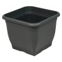 greemotion fioriera Pia grigio antracite - Vaso da fiori 40x40cm - 25L vasi di fiori angolare - in plastica resistente ai raggi 
