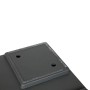 greemotion fioriera Pia grigio antracite - Vaso da fiori 40x40cm - 25L vasi di fiori angolare - in plastica resistente ai raggi 