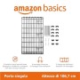 Amazon Basics - Recinzione in metallo per cani, pieghevole, per l’esercizio, 152,4 x 152,4 x 106,6 cm