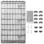 Amazon Basics - Recinzione in metallo per cani, pieghevole, per l’esercizio, 152,4 x 152,4 x 106,6 cm