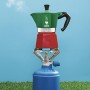 Bialetti Moka Express Italia Collection (Tricolore) Caffettiera, Alluminio, 6 Tazze