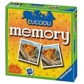 Ravensburger 21188 Memory Versione Cuccioli, Gioco Memory, 72 Tessere, età Consigliata 4+