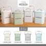 KitchenCraft Living Nostalgia-Contenitore per compost da cucina in metallo, acciaio, verde