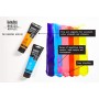 Liquitex Basics Set di  4 Tubi da 75ml + 1 tubo da 118ml Bianco di Titanio