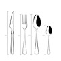 Monix Manila Set di Posate, 24 Pezzi, in Acciaio Inox 18/10, con Coltelli da Bistecca