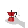Bialetti Moka Express Red Caffettiera in Alluminio, 3 Tazze, Rosso