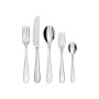 Alessi 5180/5 Nuovo Milano Forchetta da Frutta in Acciaio Lucido, Set da 6