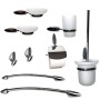 OGOMONDO Set 9 Pezzi Accessori da Bagno Odissea Acciaio Cromato