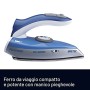 Imetec Nuvola Ferro da Stiro da Viaggio a Vapore, Piastra in Acciaio Inossidabile da 1000 W, Custodia da Viaggio, Doppio Voltagg