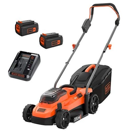 BLACK+DECKER BCMW3336L2-QW Rasaerba, 36 V, Arancione/Nero