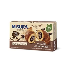 Misura Cornetti Fibrextra Cioccolato | 100% Farina Integrale | Confezione da 300 grammi
