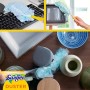 Swiffer Kit con 1 Scopa + 8 Panni per Pavimenti e 1 Piumino + 1 Ricambio, Ottimo per Peli di Animali
