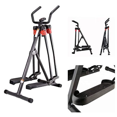FFitness Air Walker, Strumento Professionale per l'home Fitness Unisex Adulto, Nero, Medium