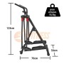 FFitness Air Walker, Strumento Professionale per l'home Fitness Unisex Adulto, Nero, Medium