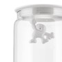 Alessi AMDR04 W Gianni a Little Man Holding On Tight Barattolo Ermetico in Vetro con Coperchio in Resina Termoplastica, Bianco, 