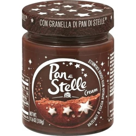 Pan di Stelle Crema Spalmabile di Cacao, Nocciole e Granella di Biscotto, 330g