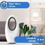 Ardes AR5BL1 Muna Bladeless Ventilatore Senza Pale con Telecomando, Luce Notturna LED, Timer, Touch, Bianco