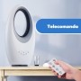 Ardes AR5BL1 Muna Bladeless Ventilatore Senza Pale con Telecomando, Luce Notturna LED, Timer, Touch, Bianco