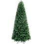 BAKAJI Albero di Natale Slim Molto Folto Nuova Versione Pino dei Sogni Ecologico e Ignifugo con Base a Croce in Ferro Pieghevole
