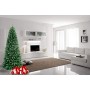 BAKAJI Albero di Natale Slim Molto Folto Nuova Versione Pino dei Sogni Ecologico e Ignifugo con Base a Croce in Ferro Pieghevole