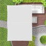 Relaxdays, Impermeabile, Bianca Tenda a Vela Rettangolare, Idrorepellente, Anti UV, Corde di Supporto, Terrazza e Giardino, LxP:
