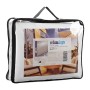 Relaxdays, Impermeabile, Bianca Tenda a Vela Rettangolare, Idrorepellente, Anti UV, Corde di Supporto, Terrazza e Giardino, LxP: