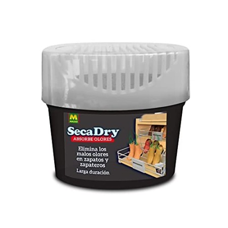 Secadry 231455 Assorbiodori per Scarpe, Bianco, 9 x 4.5 x 8.5 cm