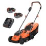 BLACK+DECKER BCMW33184L2-QW Rasaerba, 18 V, Arancione/Nero