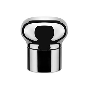 Alessi Noè GIA12 Tappo Ermetico a Espansione per Bottiglie di Vino e Champagne, Acciaio Inox, Lucido