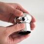Alessi Noè GIA12 Tappo Ermetico a Espansione per Bottiglie di Vino e Champagne, Acciaio Inox, Lucido