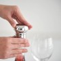 Alessi Noè GIA12 Tappo Ermetico a Espansione per Bottiglie di Vino e Champagne, Acciaio Inox, Lucido