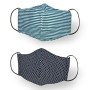 Kanguru Green Mask, set 2 pezzi, mascherina facciale, 100% cotone, lavabile, riutilizzabile, per adulto