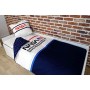 NASA - Parure da letto, 200 x 200 cm, 100% cotone, colore: blu/bianco, 200 x 200 cm