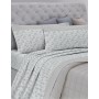 GEMITEX Completo Letto Primaverile MATRIMONIALE GRIGIO in 100% FRESCO COTONE Made in Italy, MORBIDO e TRASPIRANTE, Linea Cotone 