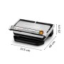 Rowenta GR722D Optigrill+ XL Bistecchiera Intelligente con 9 Programmi di Cottura Automatici, Nero / Argento 48x37.5x23cm