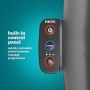 HoMedics Massaggiatore Schiena e Spalle Shiatsu, Sedile Massaggiante Regolabile per Sollievo dallo Stress, Poltrona Massaggiante