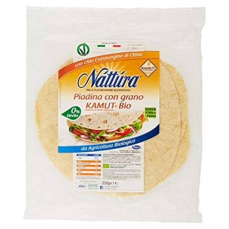 Eurofood Piadina con Grano Kamut Bio senza Lievito - 200 gr