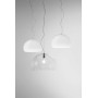 Kartell FL/Y Lampada a Sospensione E27, 15 W, Bianco Lucido, 52 x 33 x 241 cm